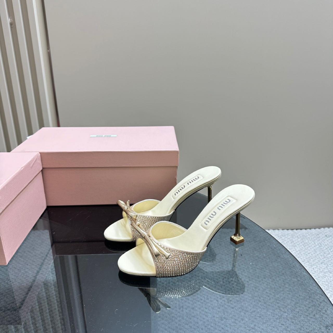 Miu Miu Satin Sandals - DopestKickz