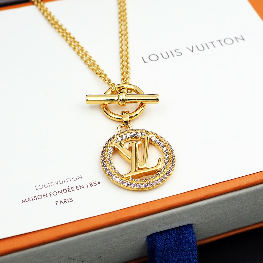 Louis Vuitton Louise Tresor Necklace   M01512 - DopestKickz
