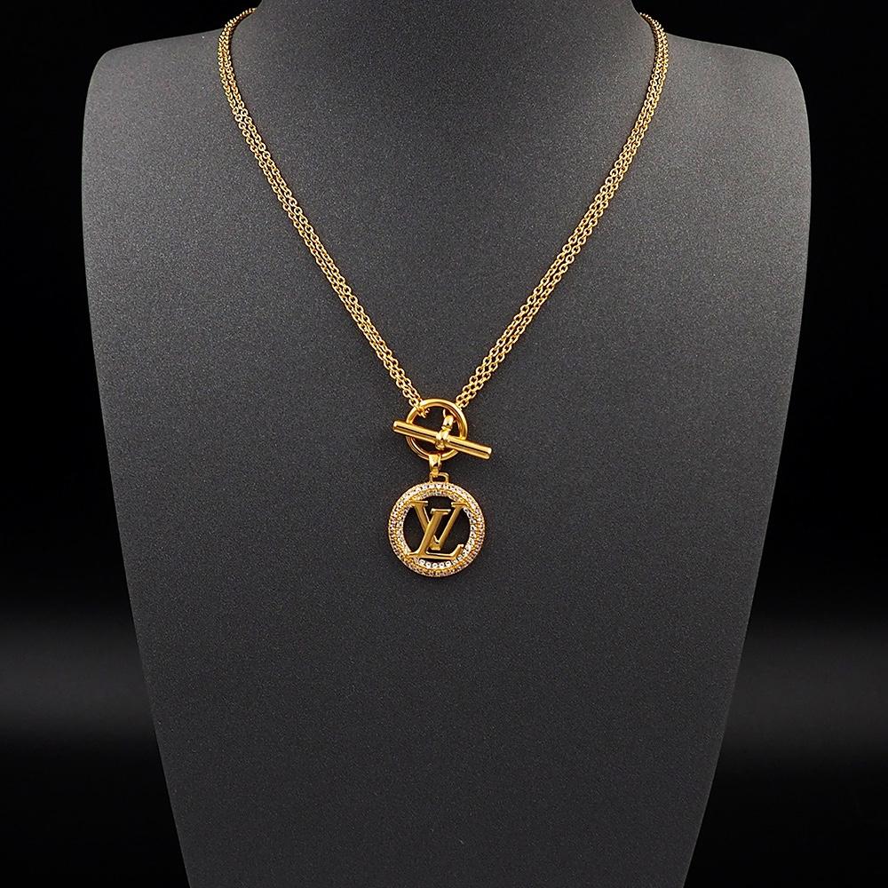 Louis Vuitton Louise Tresor Necklace   M01512 - DopestKickz