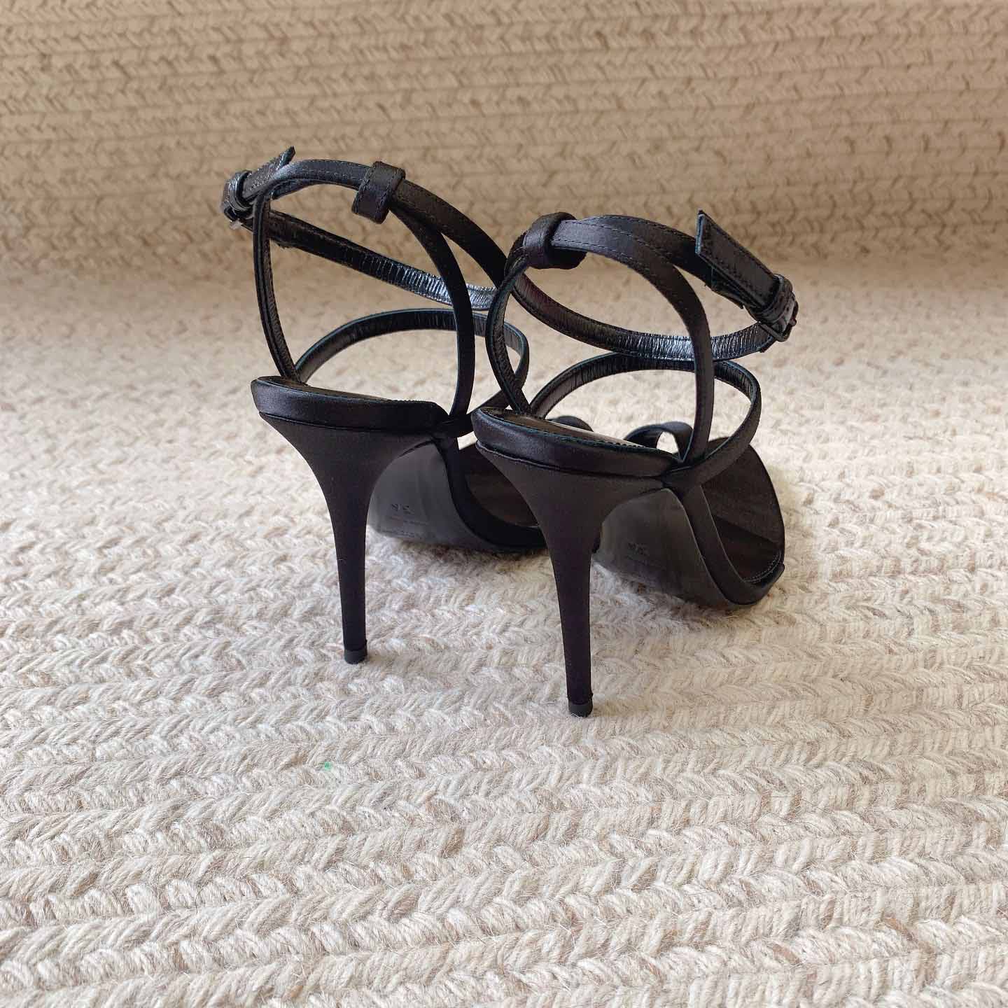 Saint Laurent Hight Heel Sandals - DopestKickz