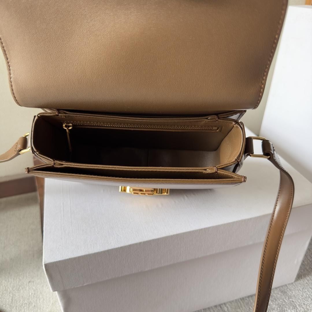 Celine Teen Triomphe Bag In Natural Calfskin - DopestKickz