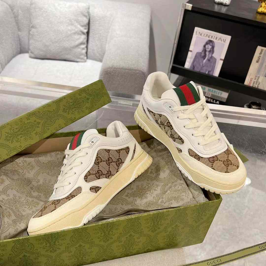Gucci Re-Web Trainers  - DopestKickz