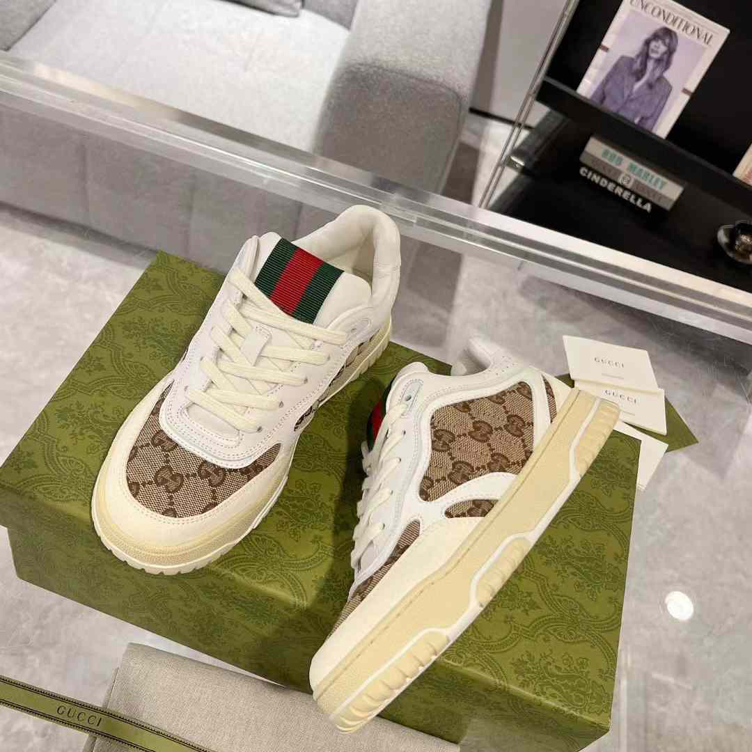 Gucci Re-Web Trainers  - DopestKickz