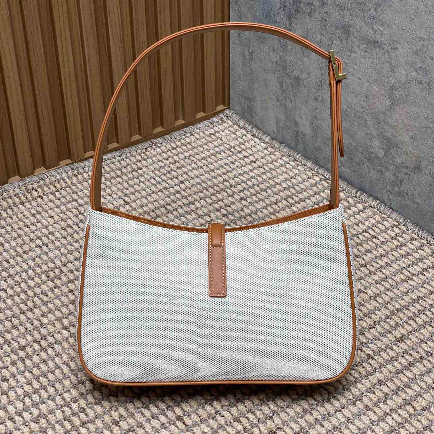 Saint Laurent LE 5 À 7 In Canvas And Leather  - DopestKickz