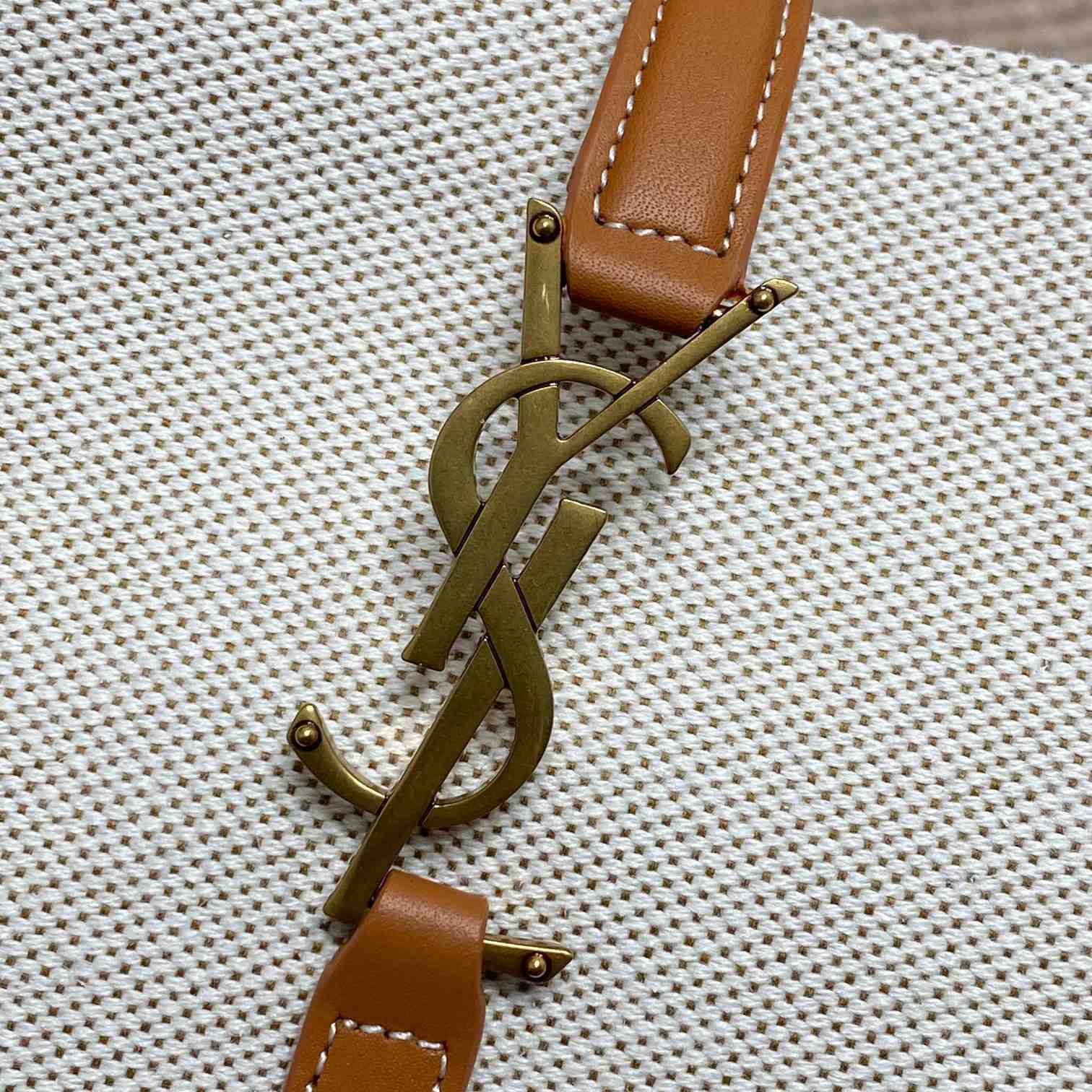 Saint Laurent LE 5 À 7 In Canvas And Leather  - DopestKickz