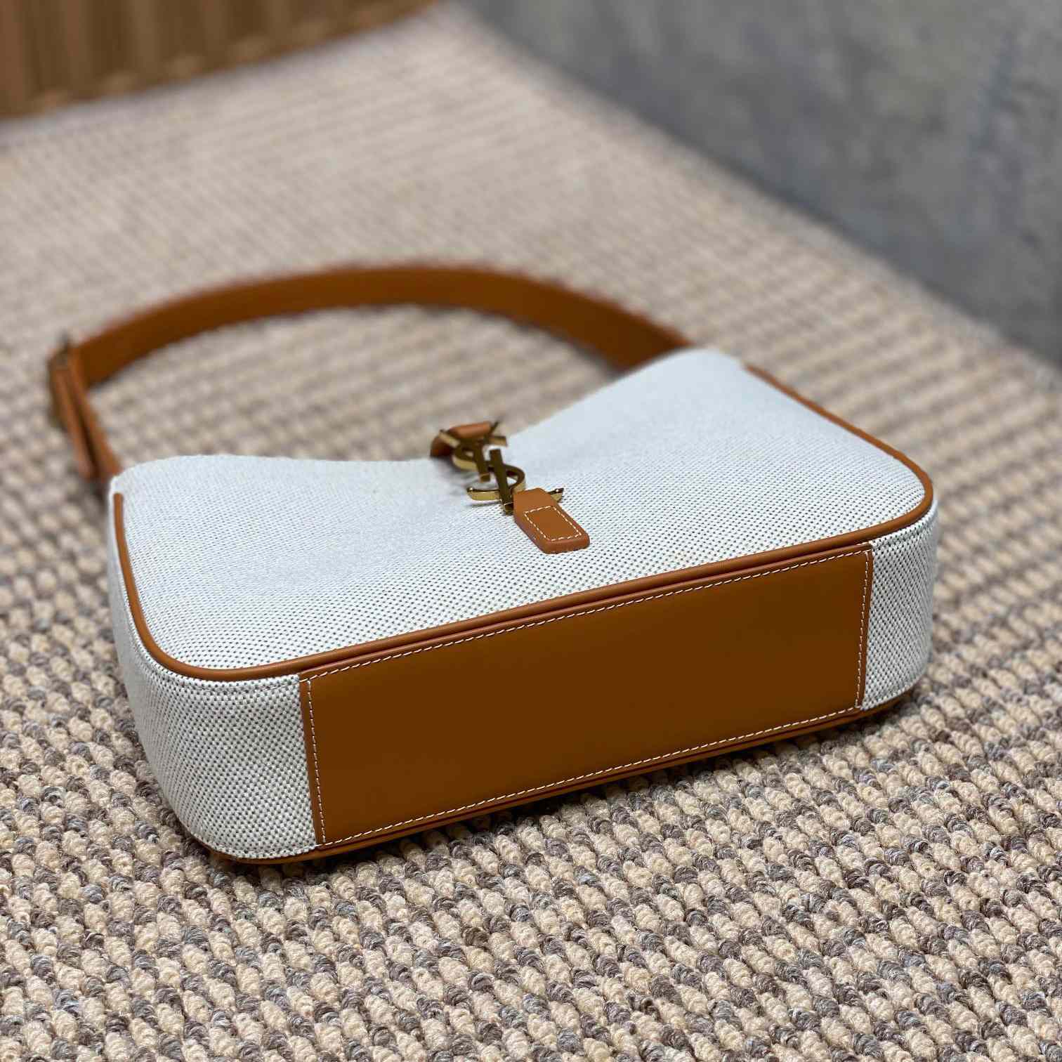 Saint Laurent LE 5 À 7 In Canvas And Leather  - DopestKickz