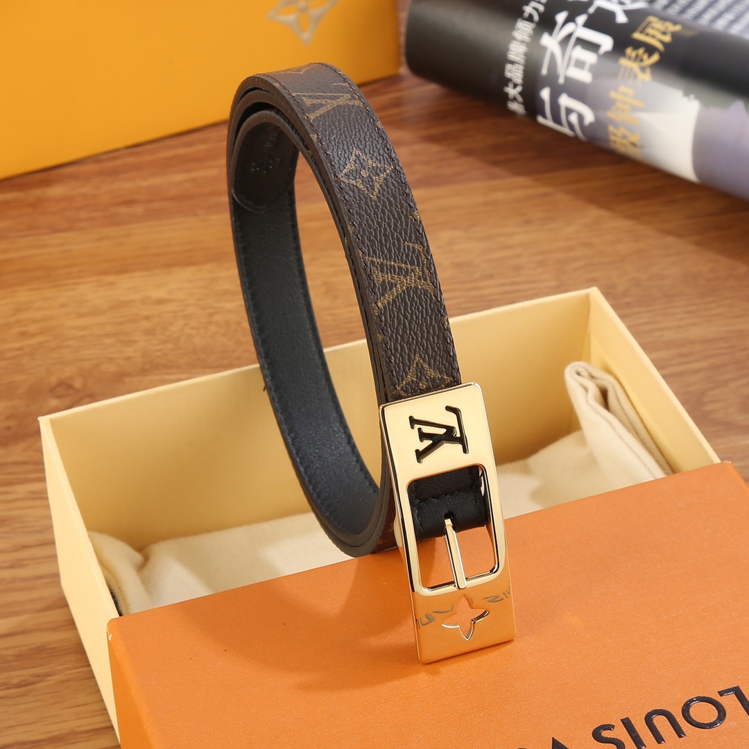 Louis Vuitton LV Duo 18MM Reversible Belt    M8296W - DopestKickz