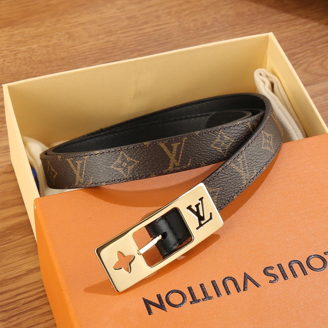 Louis Vuitton LV Duo 18MM Reversible Belt    M8296W - DopestKickz