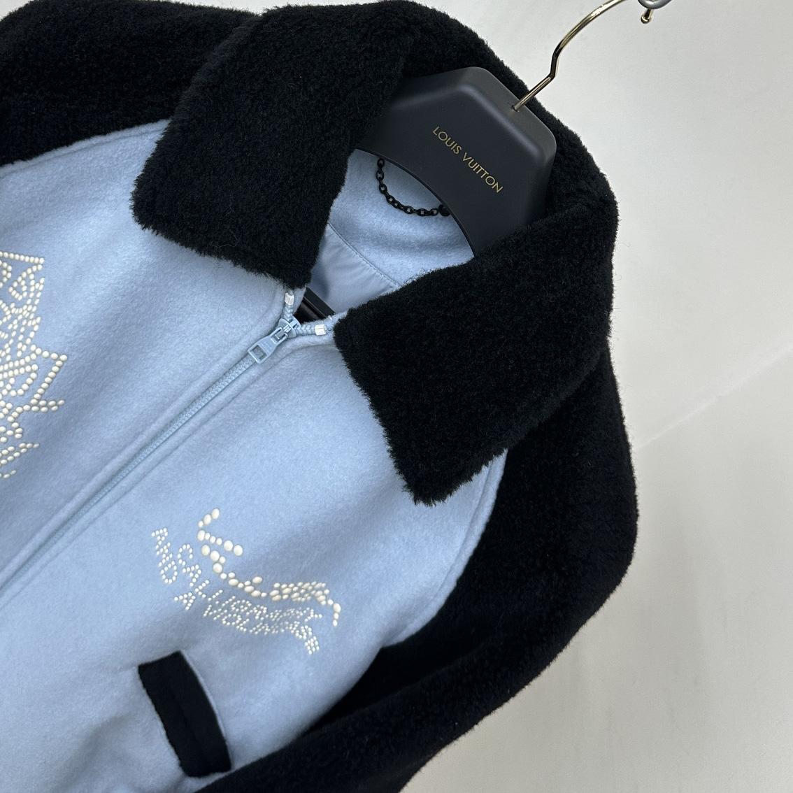 Louis Vuitton Shearling Wool Varsity Blouson    1AFAJE - DopestKickz