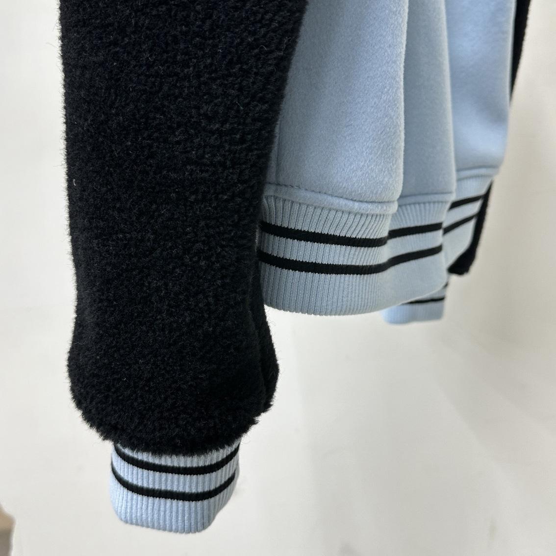 Louis Vuitton Shearling Wool Varsity Blouson    1AFAJE - DopestKickz