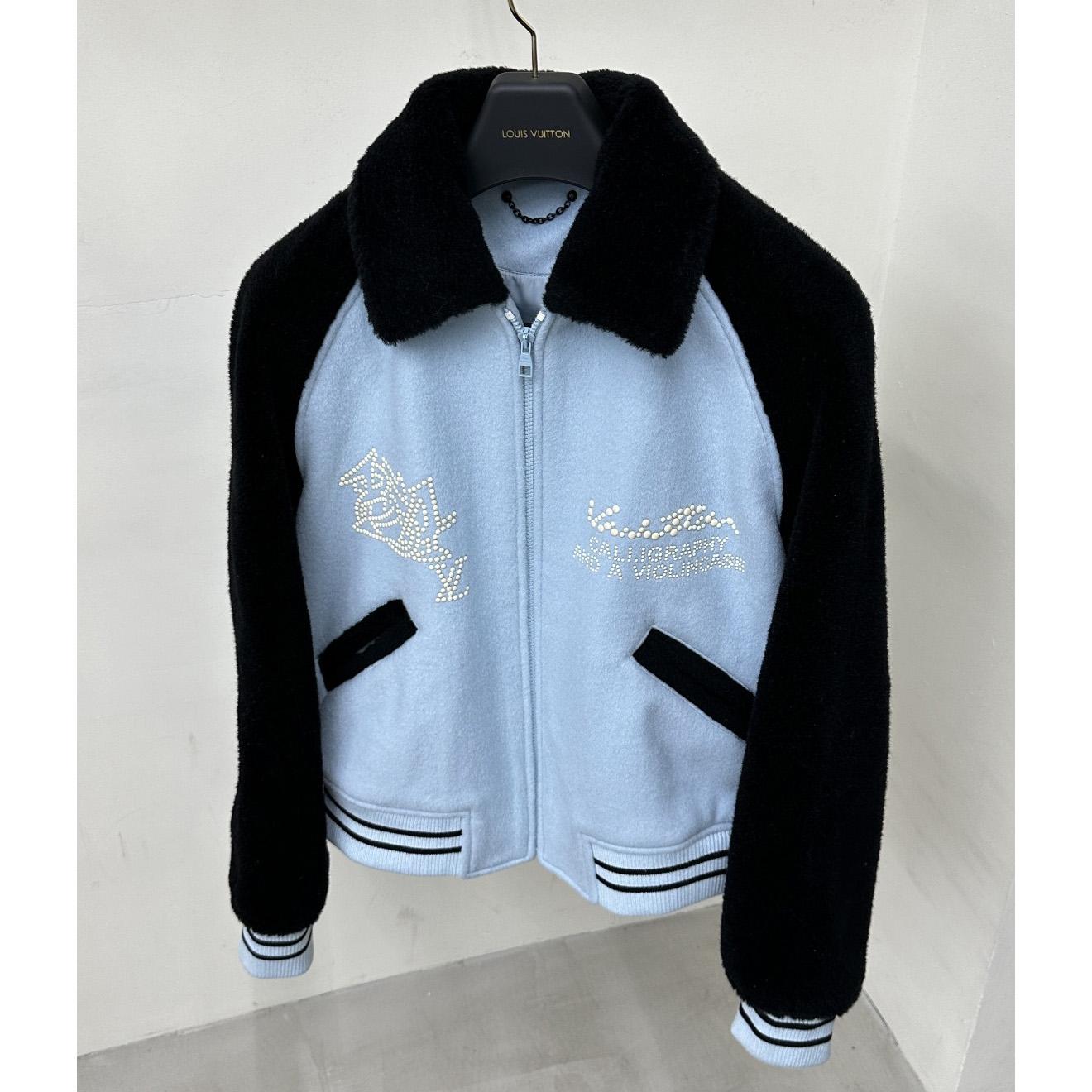 Louis Vuitton Shearling Wool Varsity Blouson    1AFAJE - DopestKickz