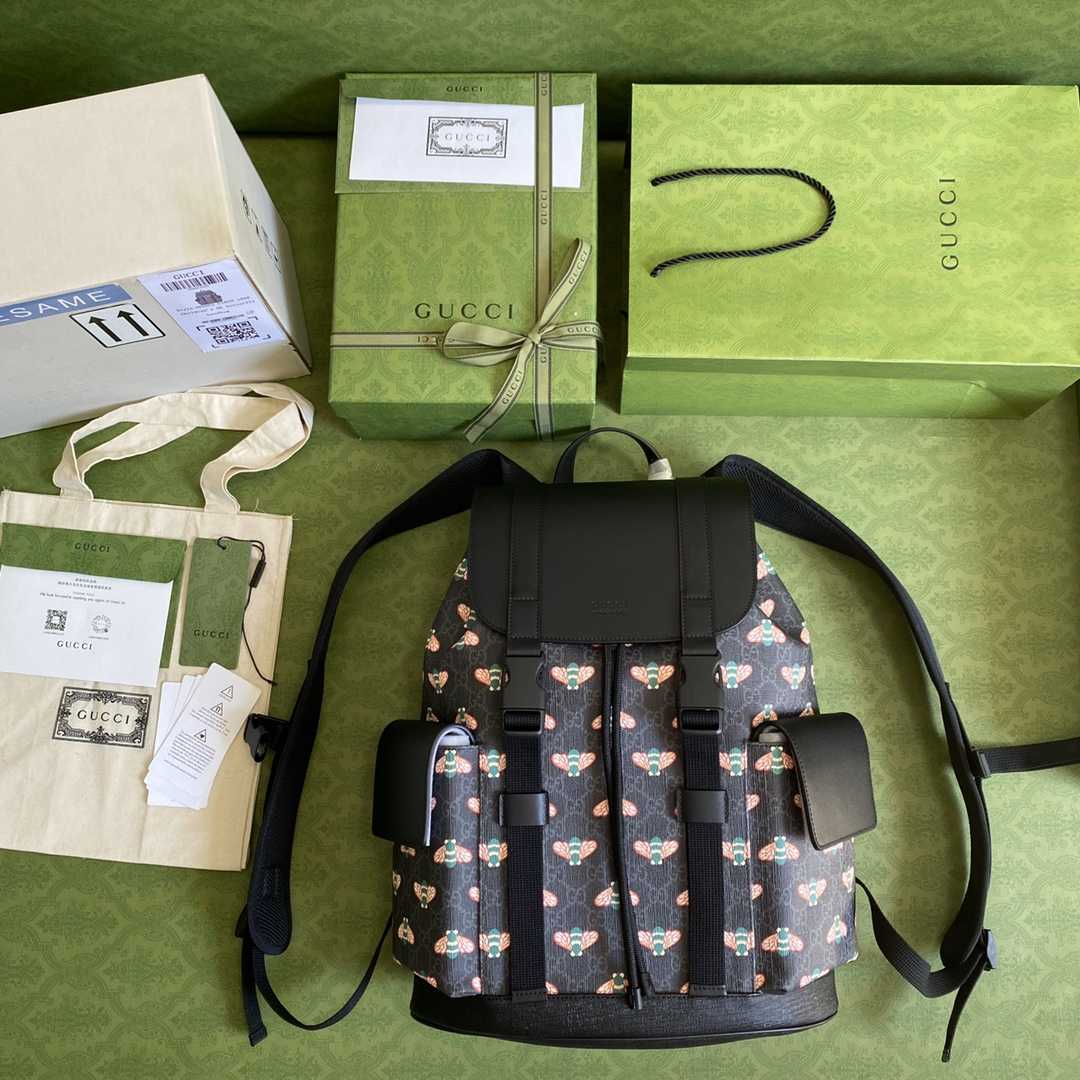 Gucci Bestiary Backpack With Bees  (34*42*16cm) - DopestKickz