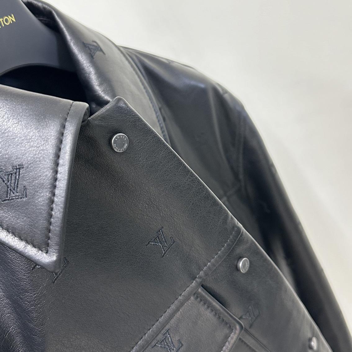 Louis Vuitton Embroidered Leather Signature Overshirt     1AFIOJ - DopestKickz