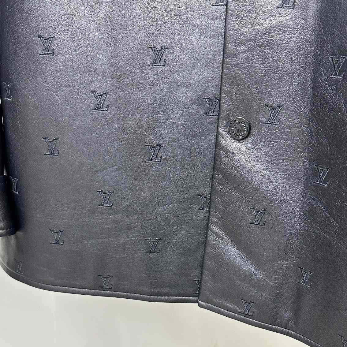 Louis Vuitton Embroidered Leather Signature Overshirt     1AFIOJ - DopestKickz