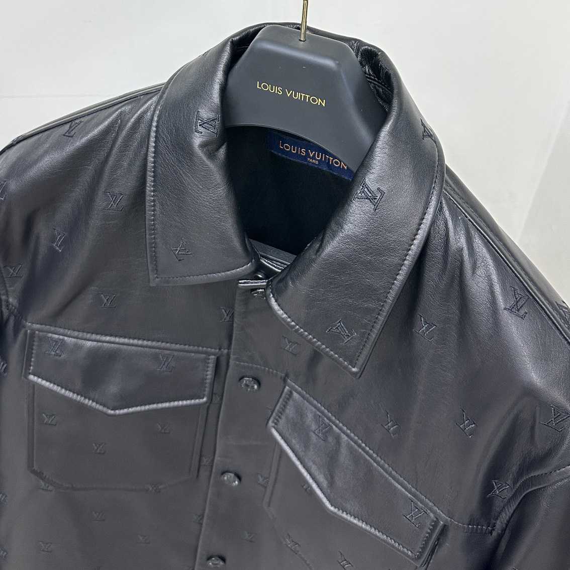 Louis Vuitton Embroidered Leather Signature Overshirt     1AFIOJ - DopestKickz