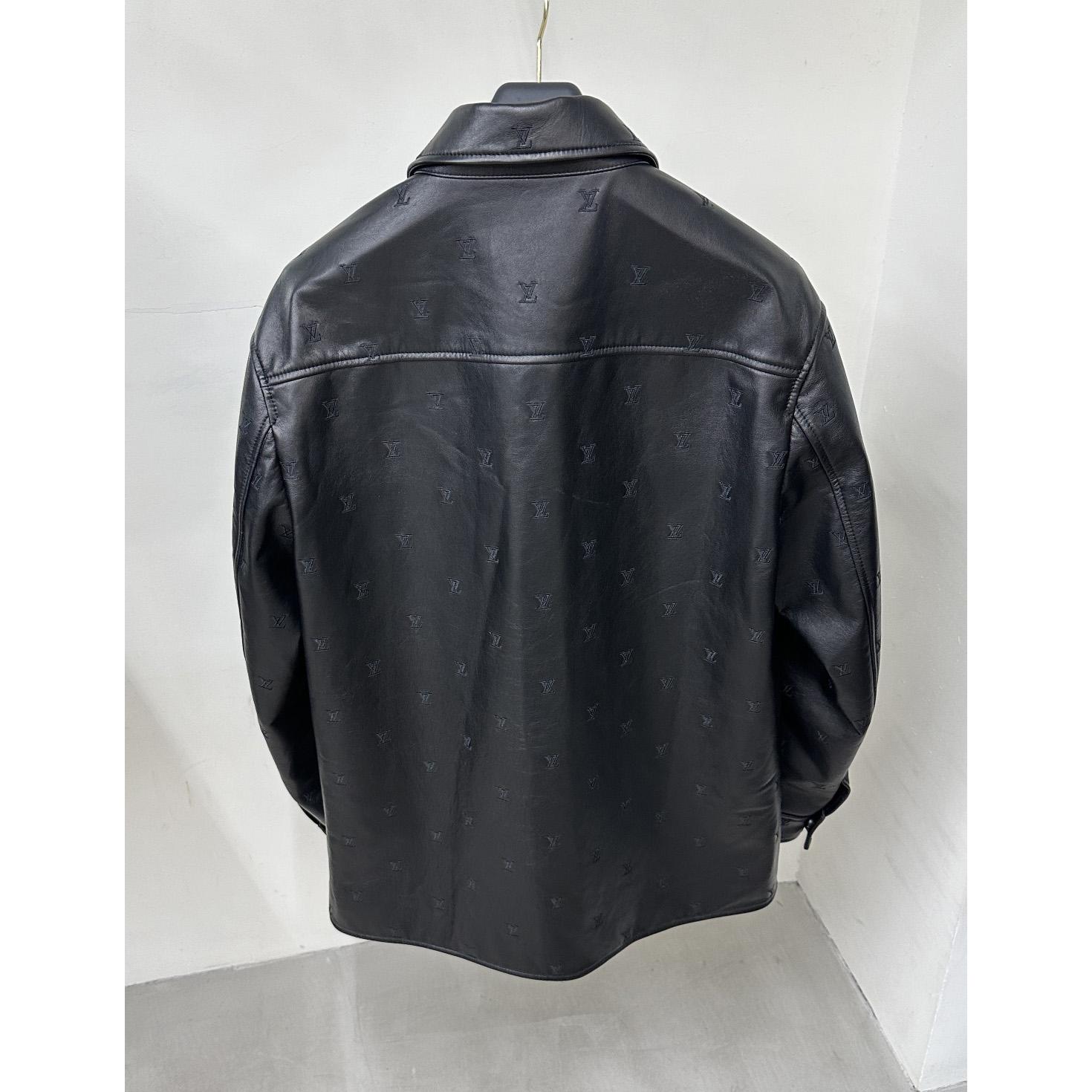 Louis Vuitton Embroidered Leather Signature Overshirt     1AFIOJ - DopestKickz
