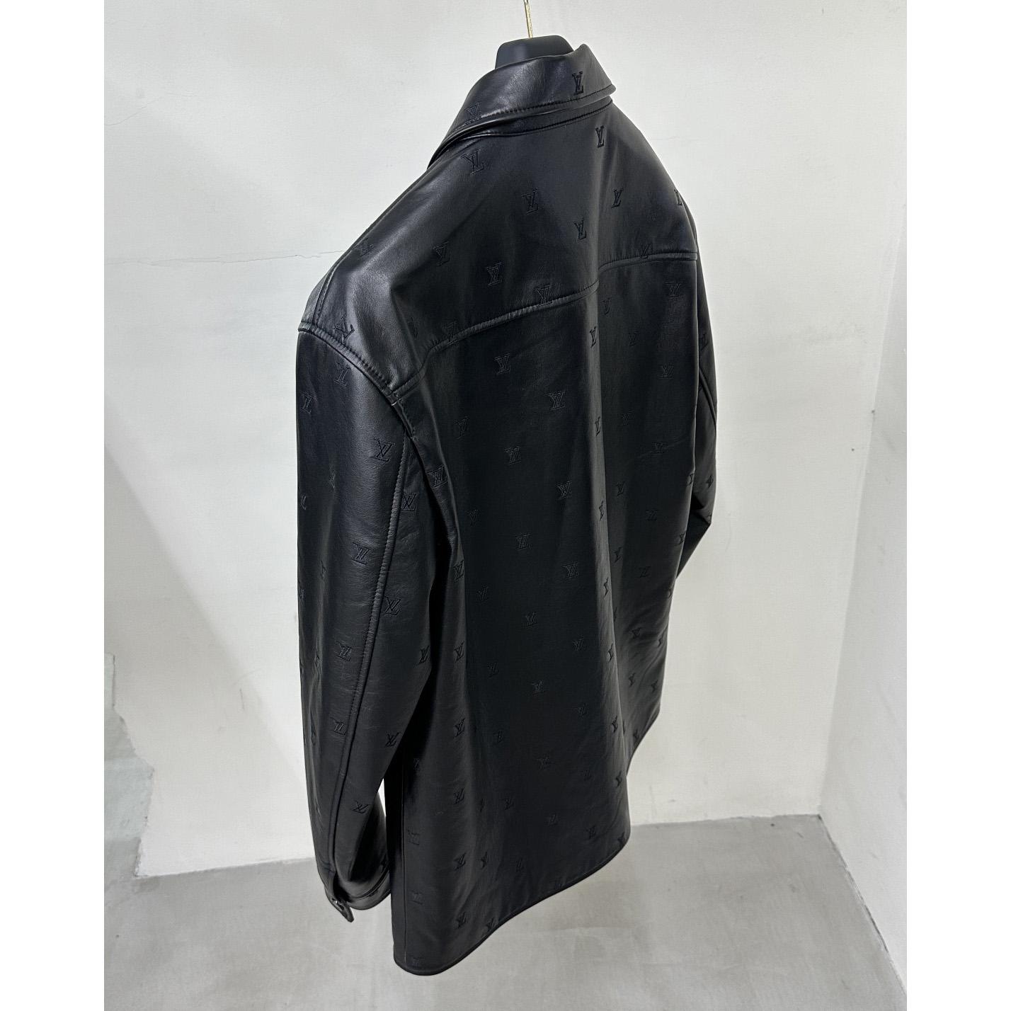 Louis Vuitton Embroidered Leather Signature Overshirt     1AFIOJ - DopestKickz