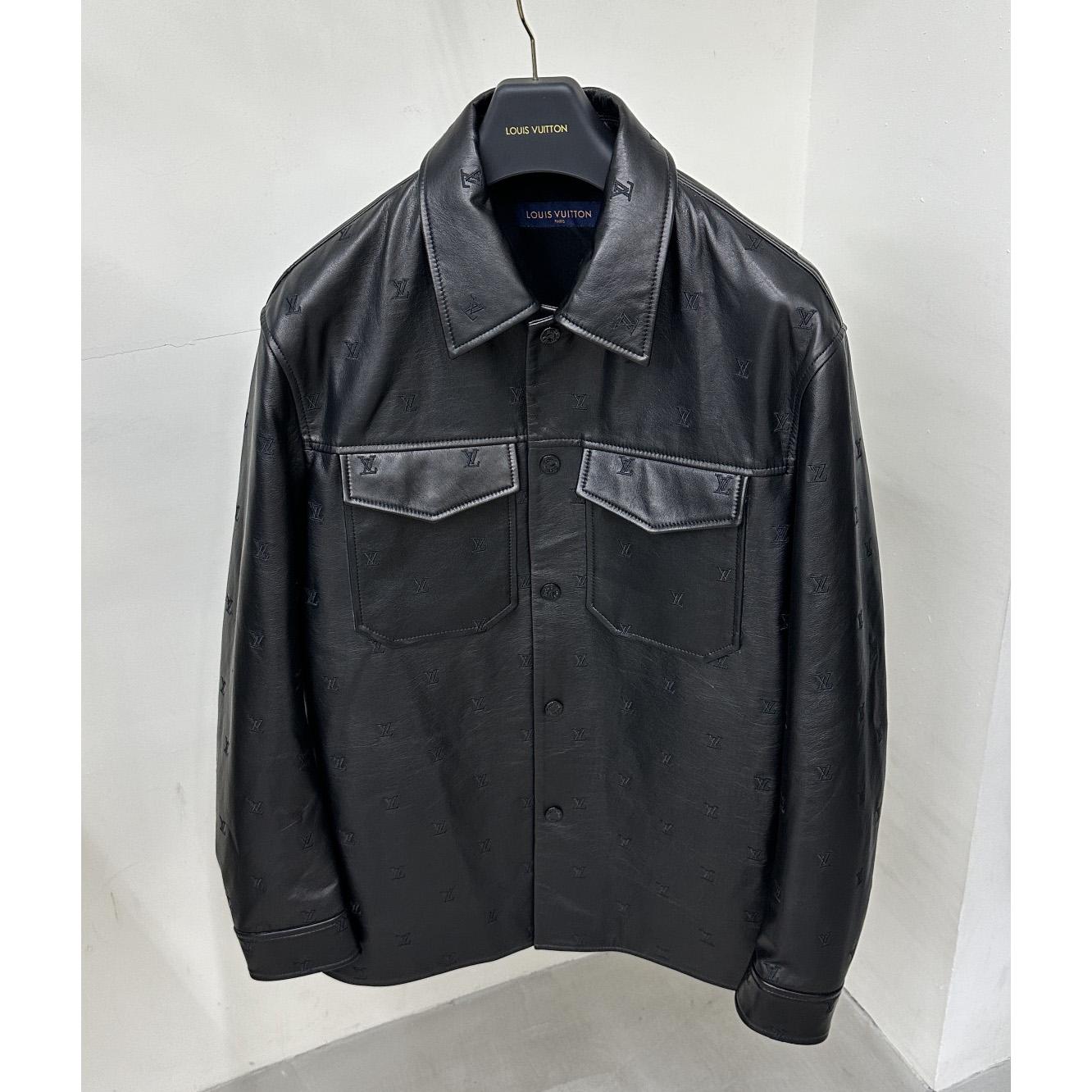 Louis Vuitton Embroidered Leather Signature Overshirt     1AFIOJ - DopestKickz