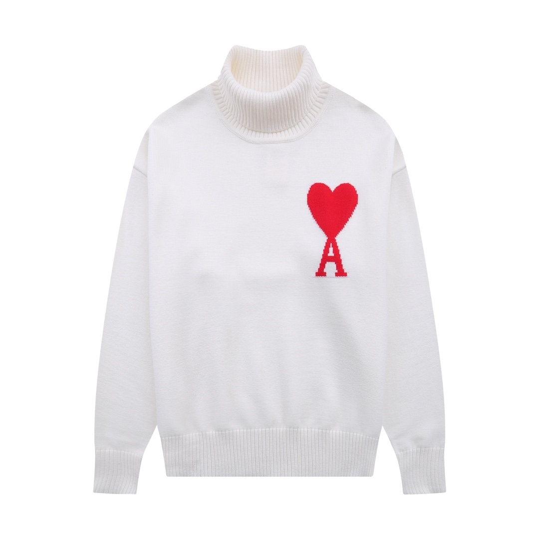 Ami De Coeur Virgin Wool Turtleneck Jumper - DopestKickz