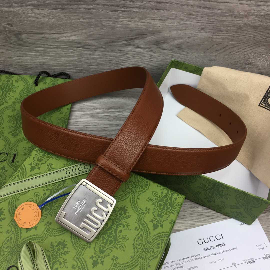 Gucci Leather Belt  35mm - DopestKickz