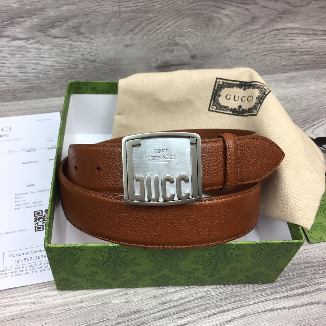 Gucci Leather Belt  35mm - DopestKickz