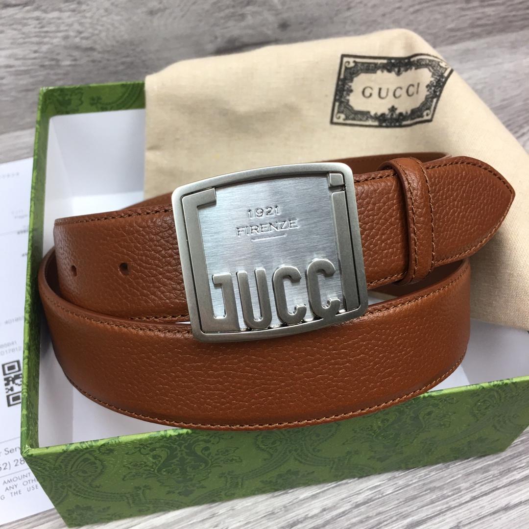 Gucci Leather Belt  35mm - DopestKickz