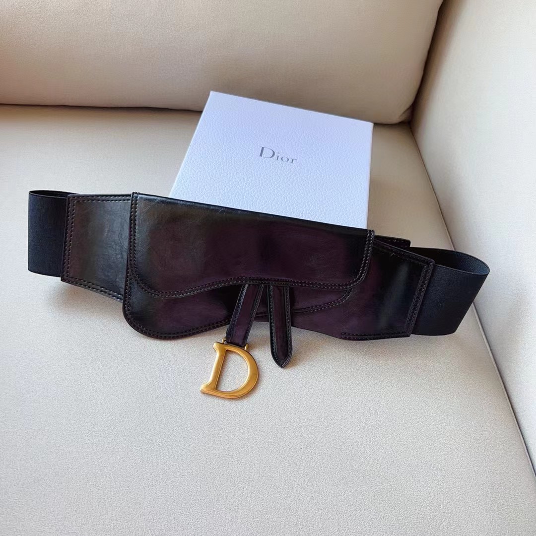 Dior Saddle Wide Waist Belt    - DopestKickz