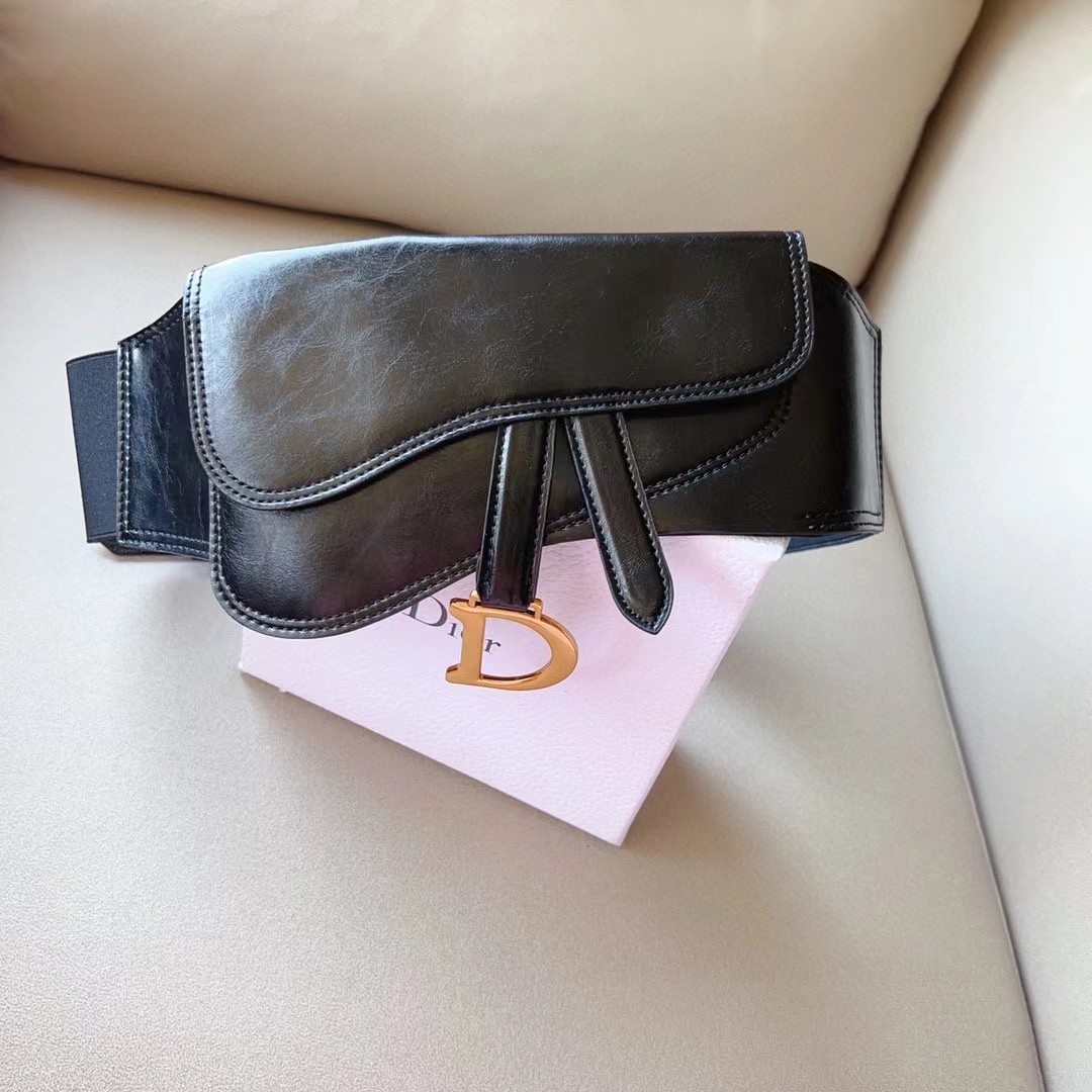 Dior Saddle Wide Waist Belt    - DopestKickz