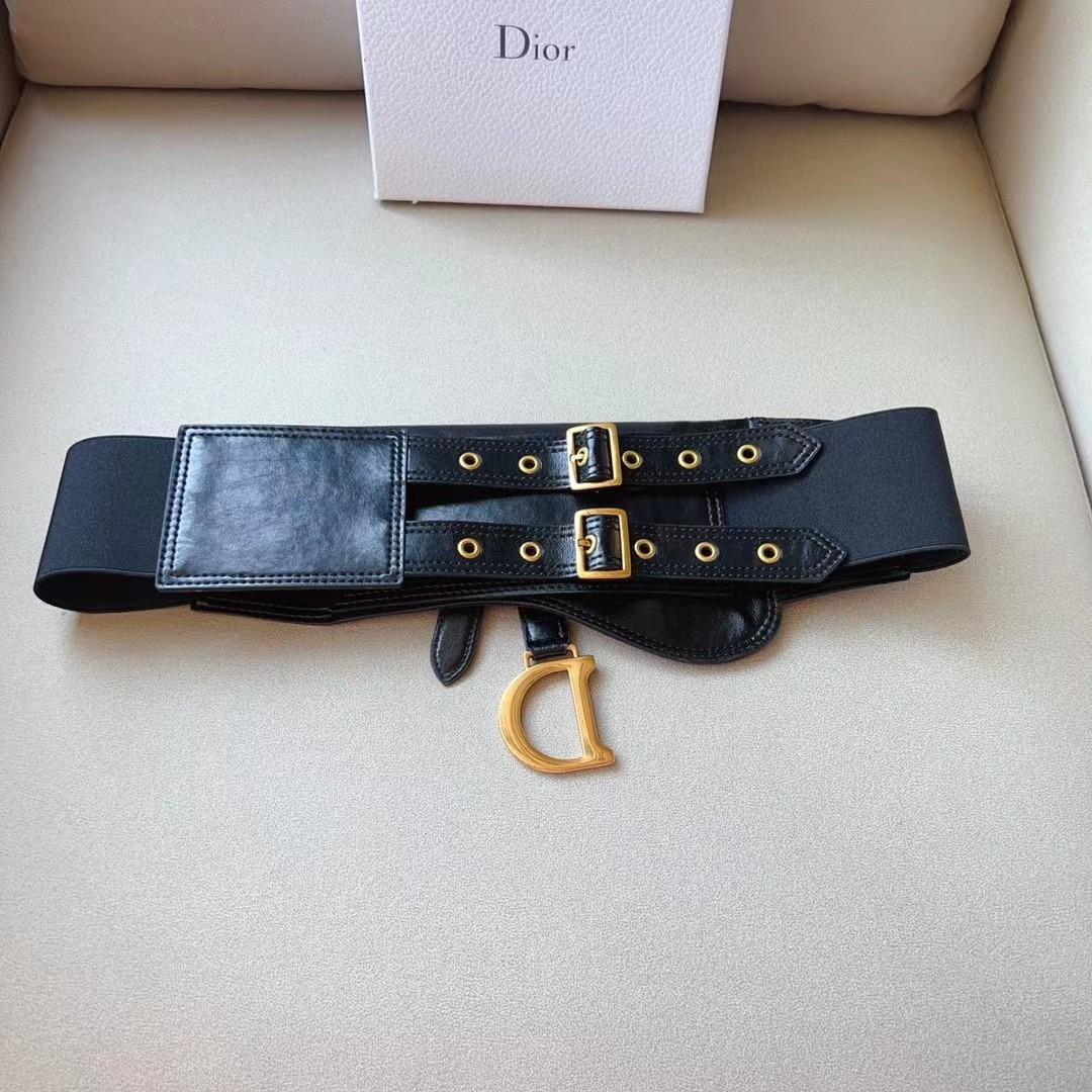 Dior Saddle Wide Waist Belt    - DopestKickz