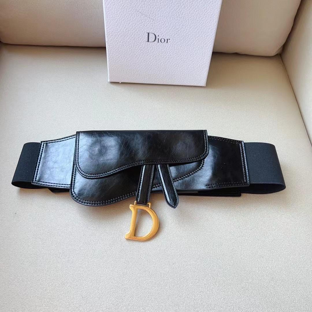 Dior Saddle Wide Waist Belt    - DopestKickz