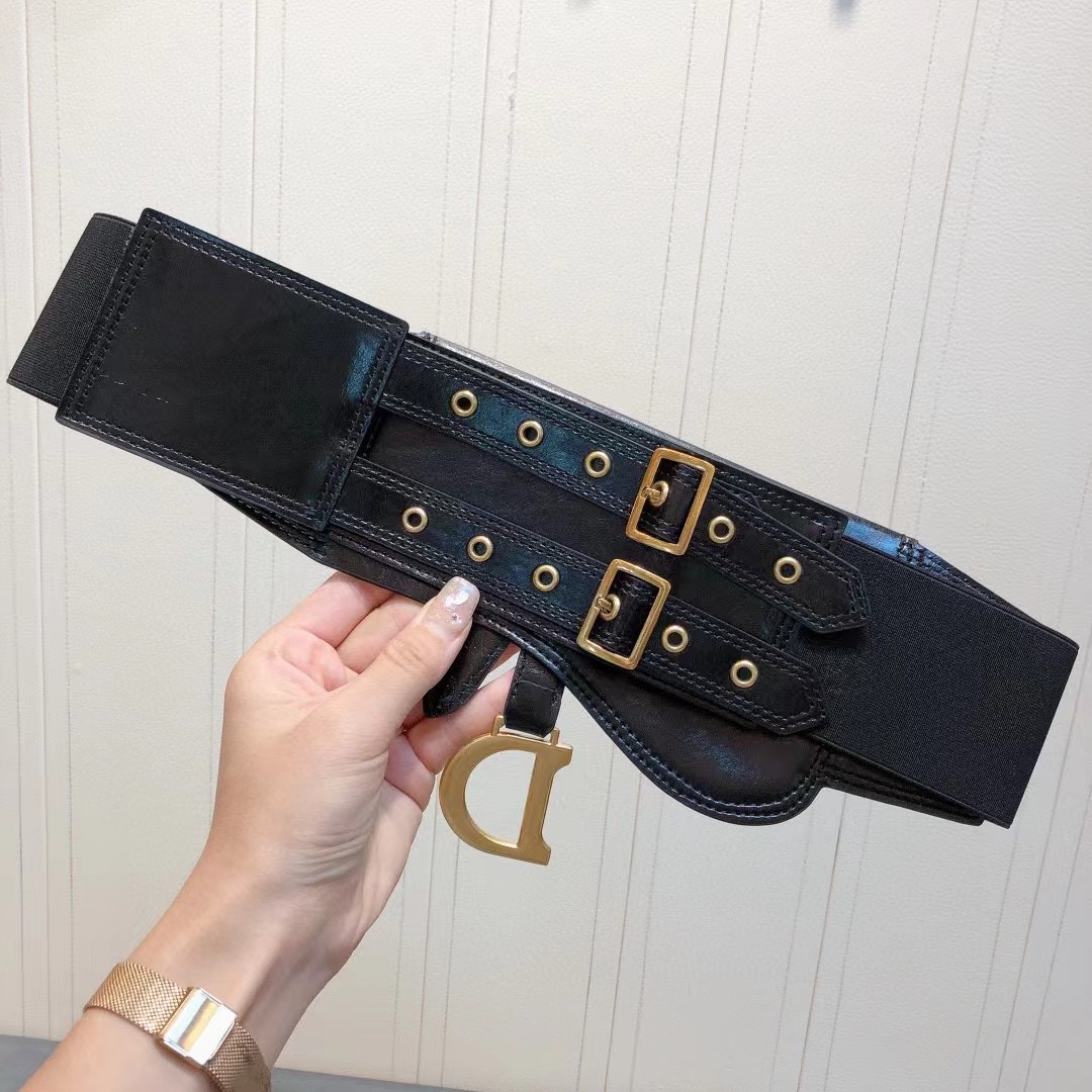 Dior Saddle Wide Waist Belt    - DopestKickz