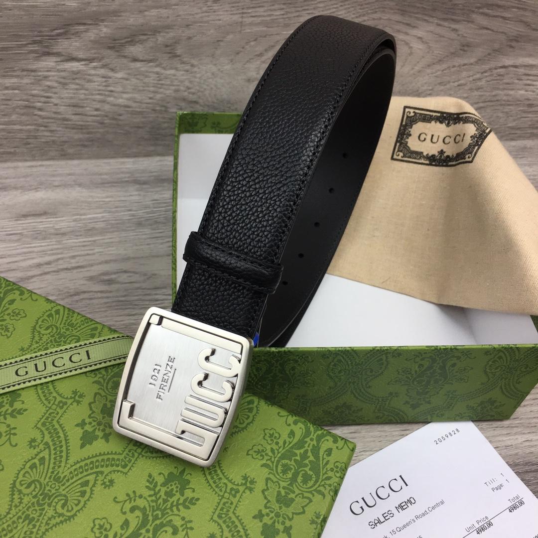 Gucci Leather Belt  35mm - DopestKickz