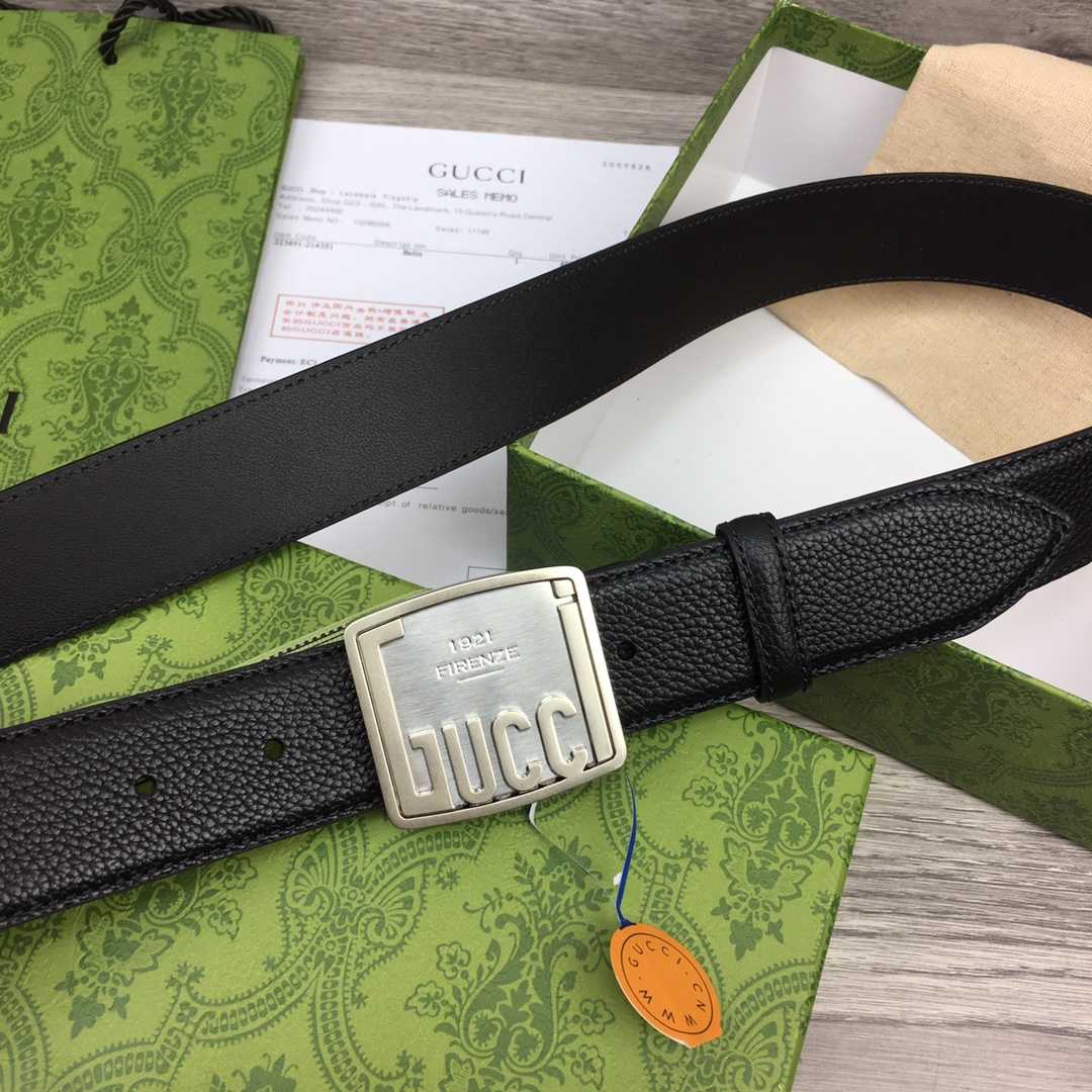 Gucci Leather Belt  35mm - DopestKickz