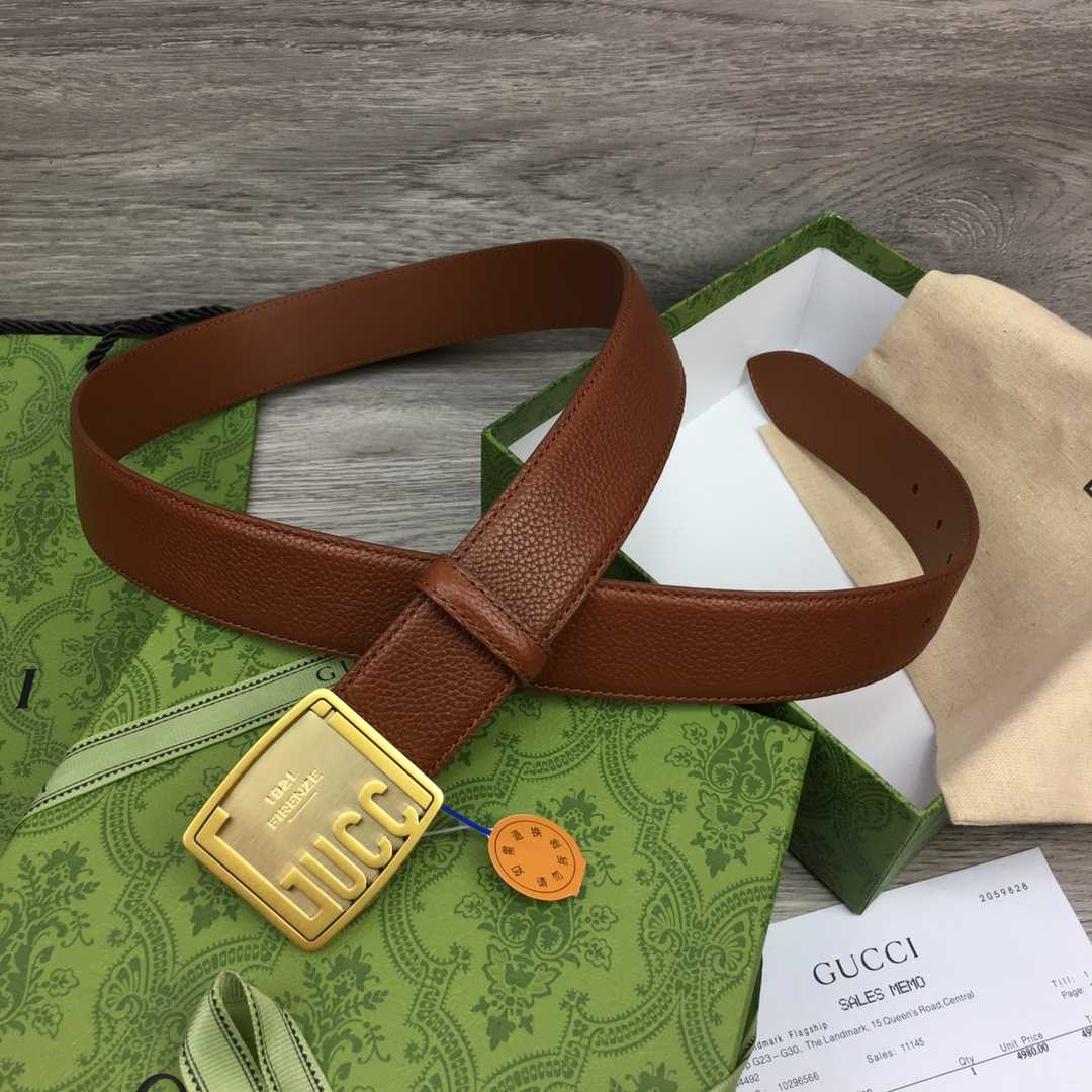 Gucci Leather Belt  35mm - DopestKickz
