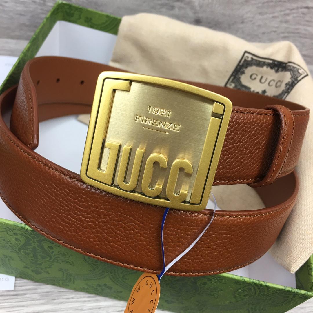 Gucci Leather Belt  35mm - DopestKickz