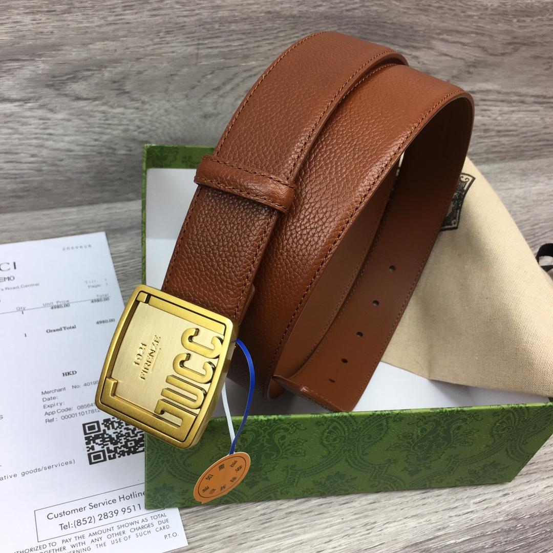 Gucci Leather Belt  35mm - DopestKickz