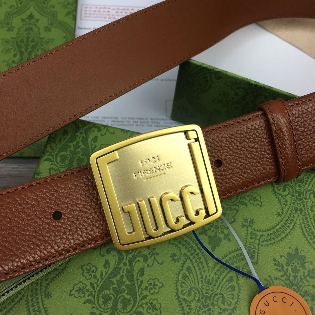Gucci Leather Belt  35mm - DopestKickz