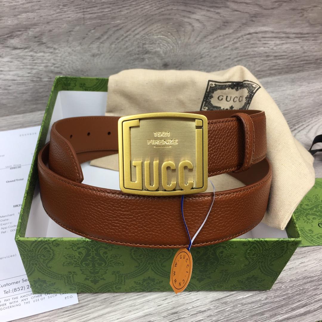 Gucci Leather Belt  35mm - DopestKickz