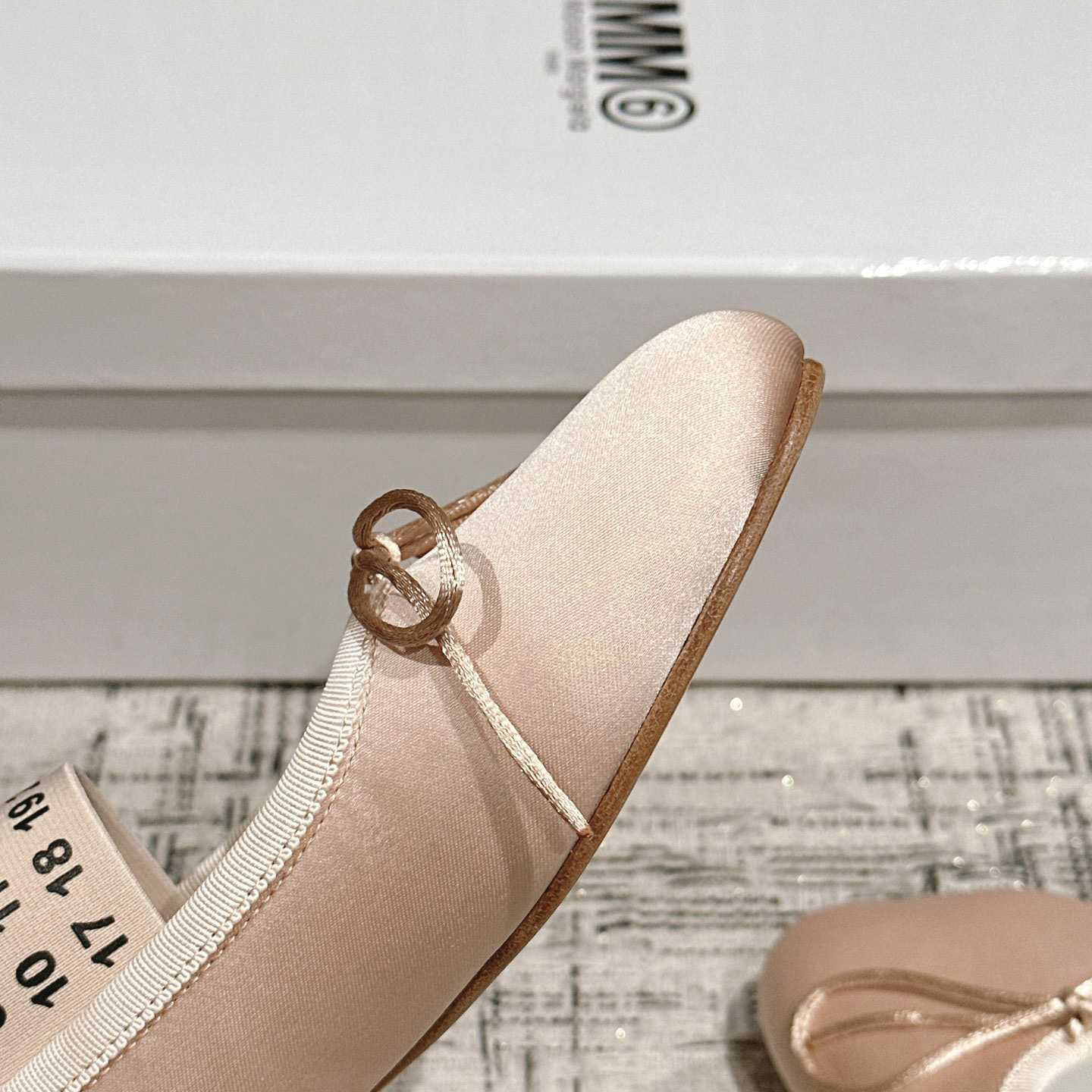 Maison Margiela MM6 Logo-strap Ballerina Shoes - DopestKickz