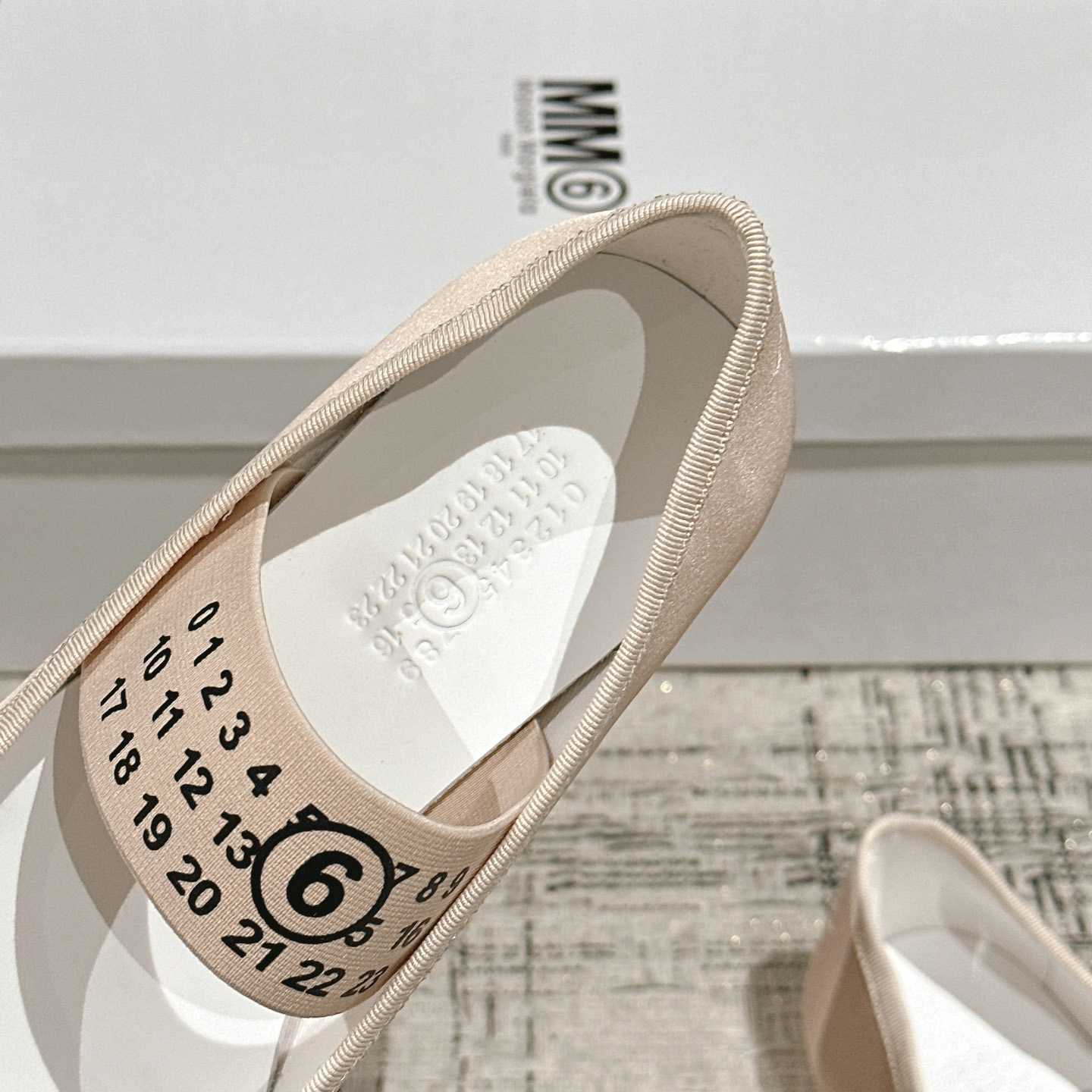 Maison Margiela MM6 Logo-strap Ballerina Shoes - DopestKickz