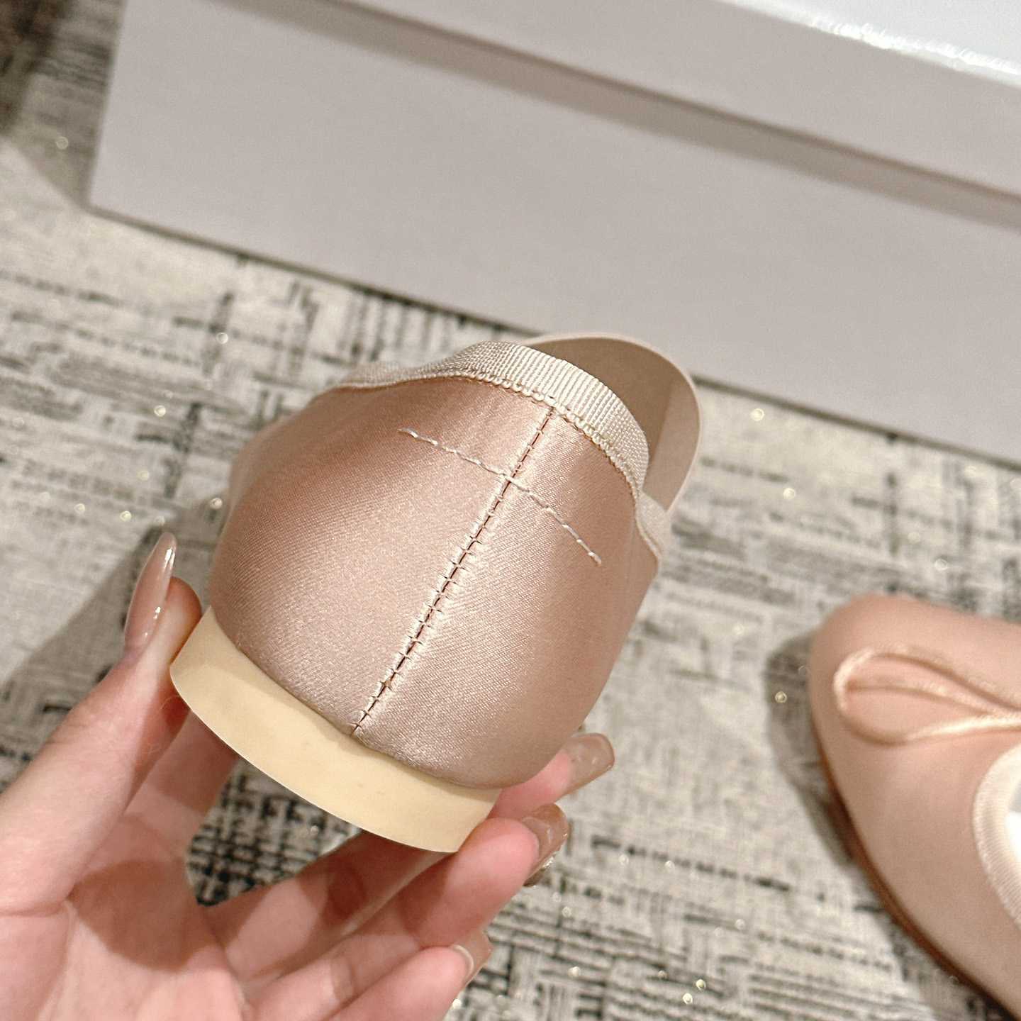 Maison Margiela MM6 Logo-strap Ballerina Shoes - DopestKickz