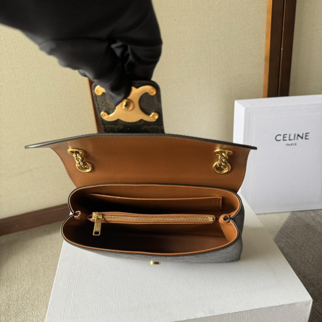 Celine Medium Celine Victoire Bag In Triomphe Canvas - DopestKickz