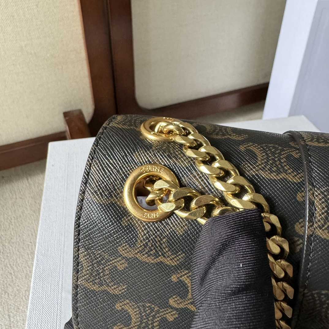 Celine Medium Celine Victoire Bag In Triomphe Canvas - DopestKickz