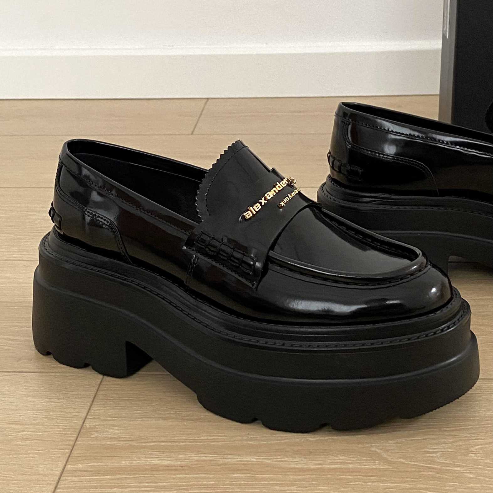 Alexander Wang Carter Platform Loafer In Leather - DopestKickz
