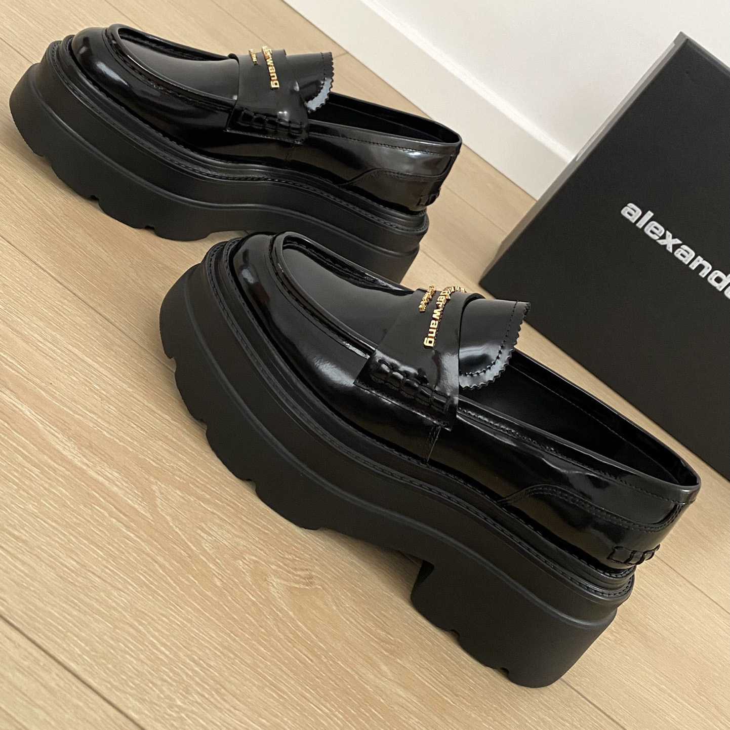 Alexander Wang Carter Platform Loafer In Leather - DopestKickz