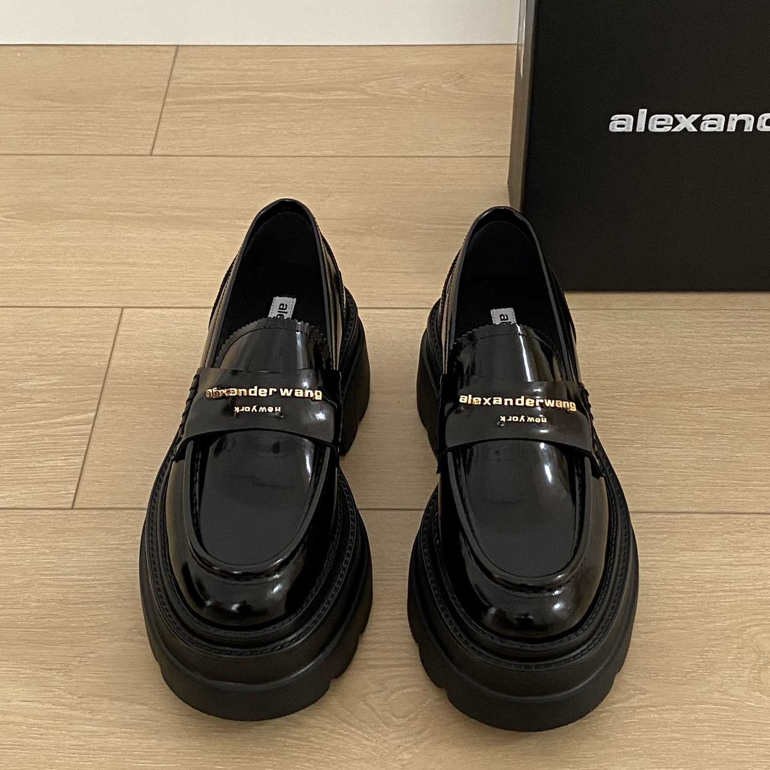 Alexander Wang Carter Platform Loafer In Leather - DopestKickz
