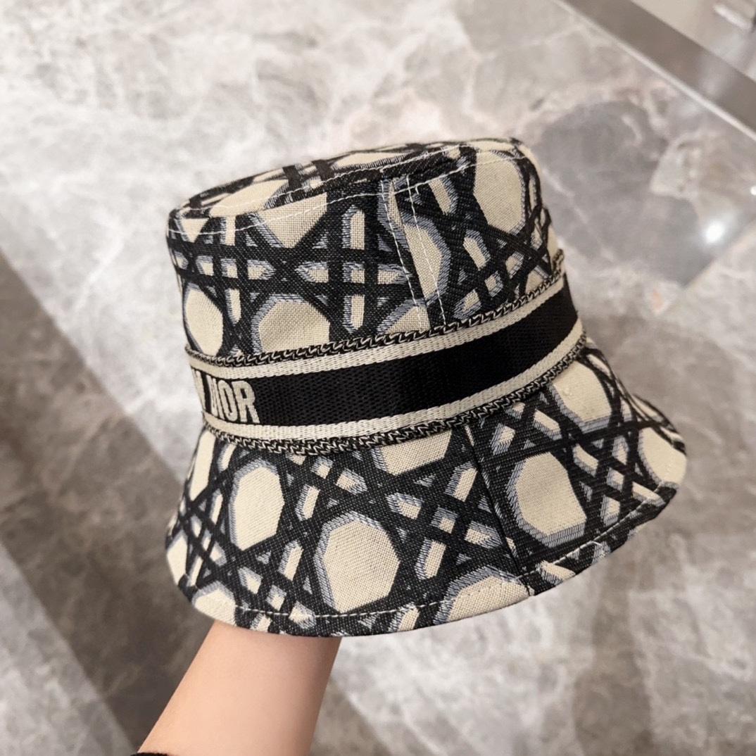 Dior D-Bobby Macrocannage Small Brim Bucket Hat - DopestKickz