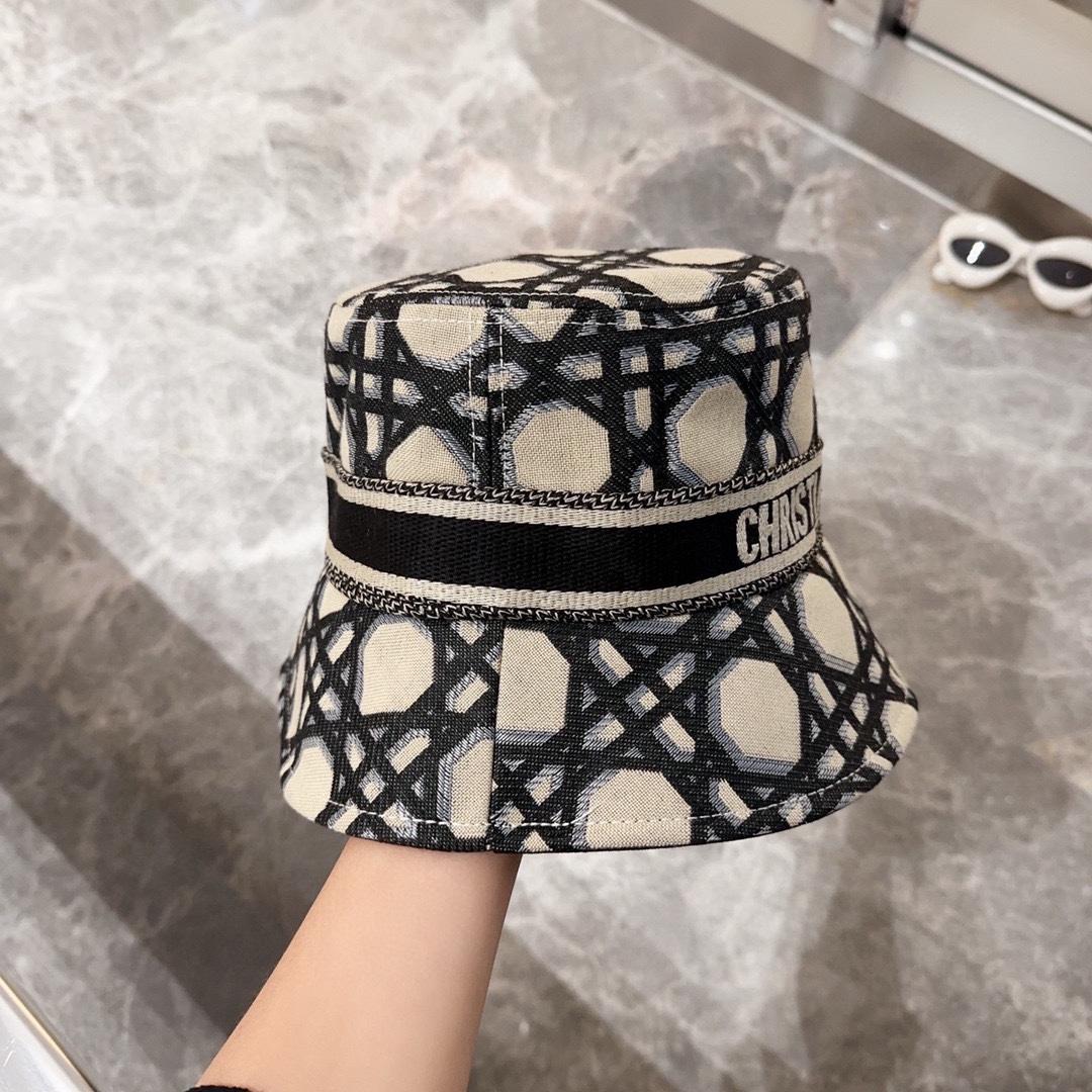 Dior D-Bobby Macrocannage Small Brim Bucket Hat - DopestKickz