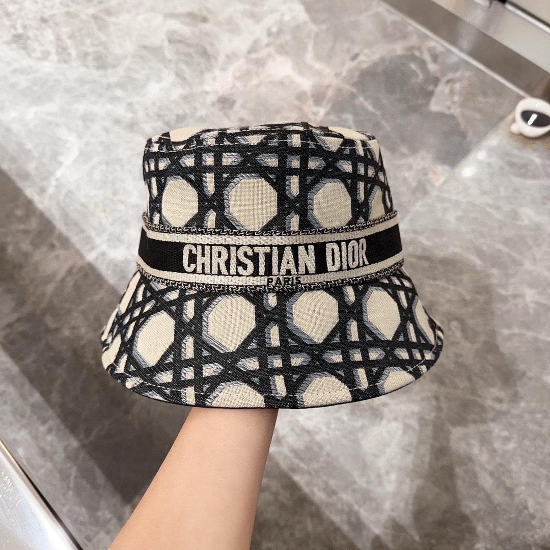 Dior D-Bobby Macrocannage Small Brim Bucket Hat - DopestKickz