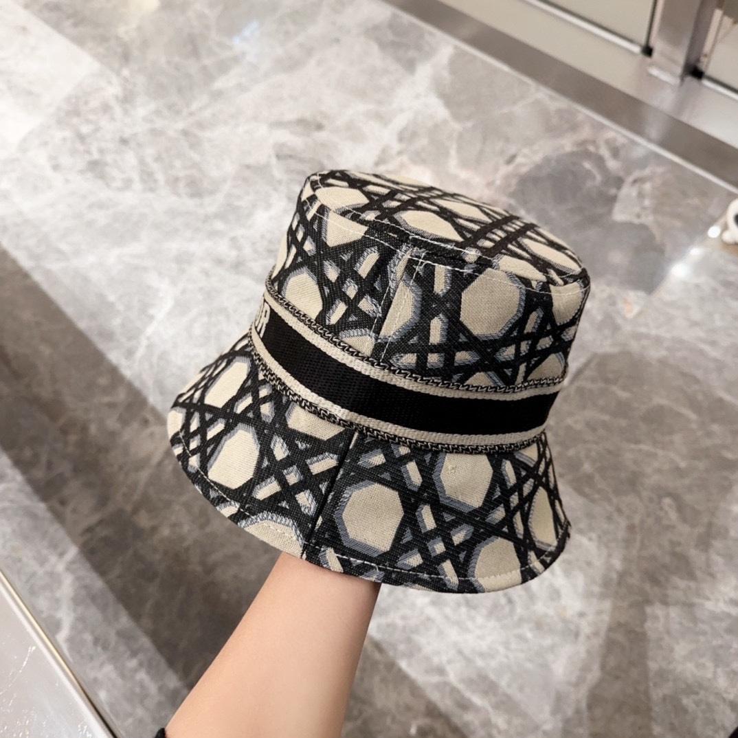 Dior D-Bobby Macrocannage Small Brim Bucket Hat - DopestKickz